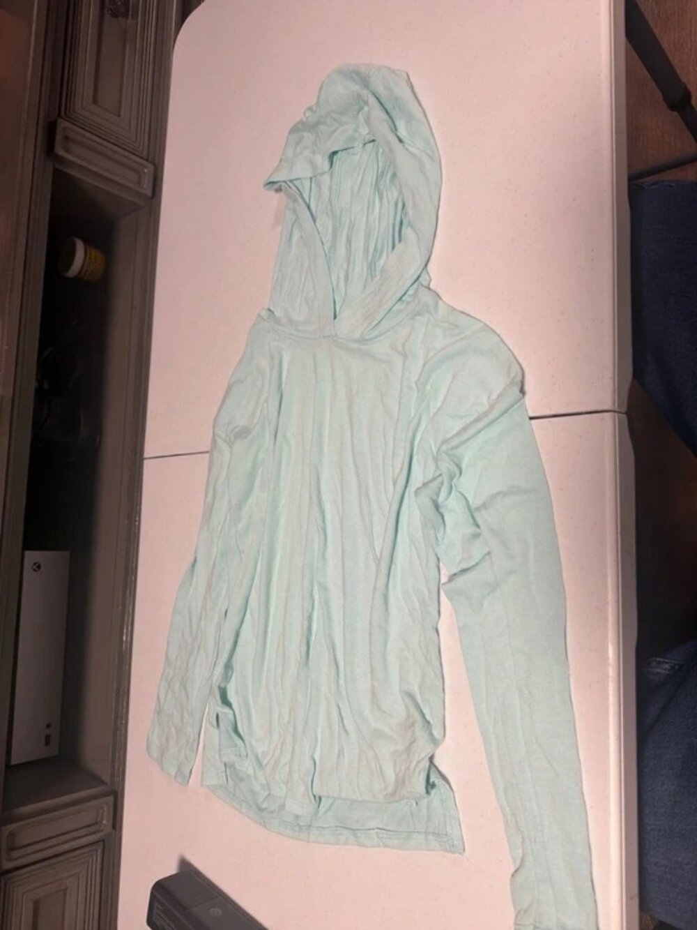 Teal hoodie long sleeve